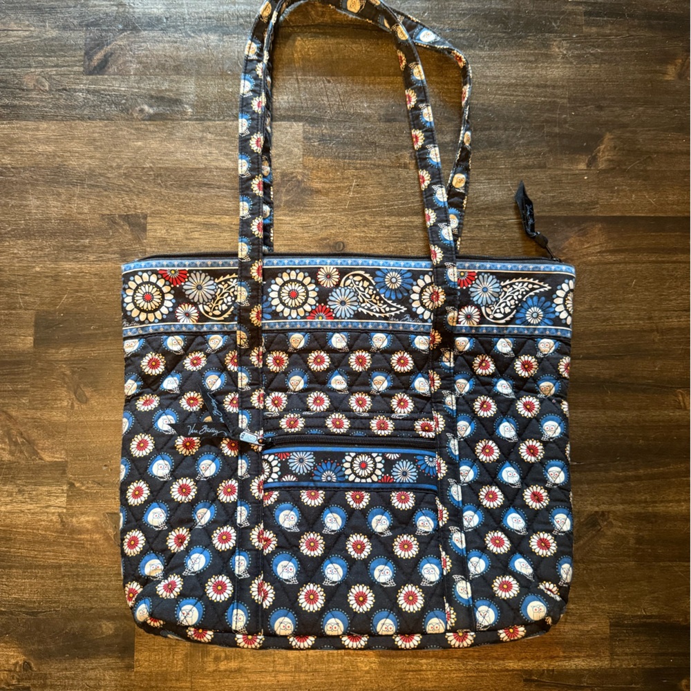 Vera Bradley Navy Floral Tote